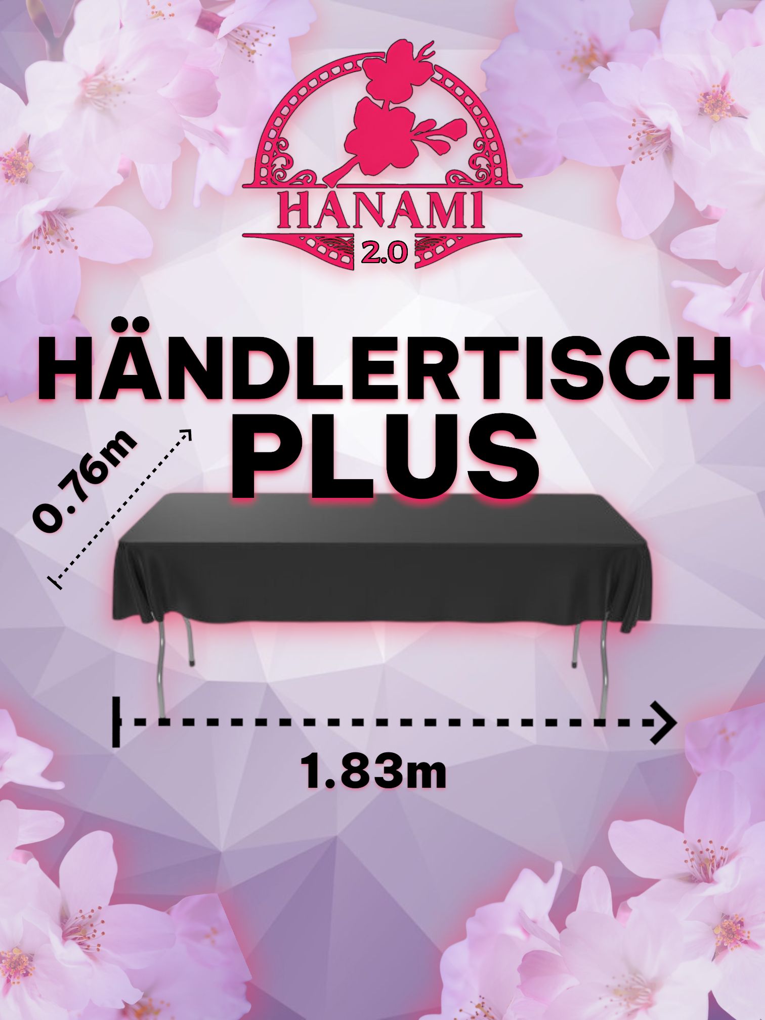 Händlertische - Block A + B - Hanami 2.0