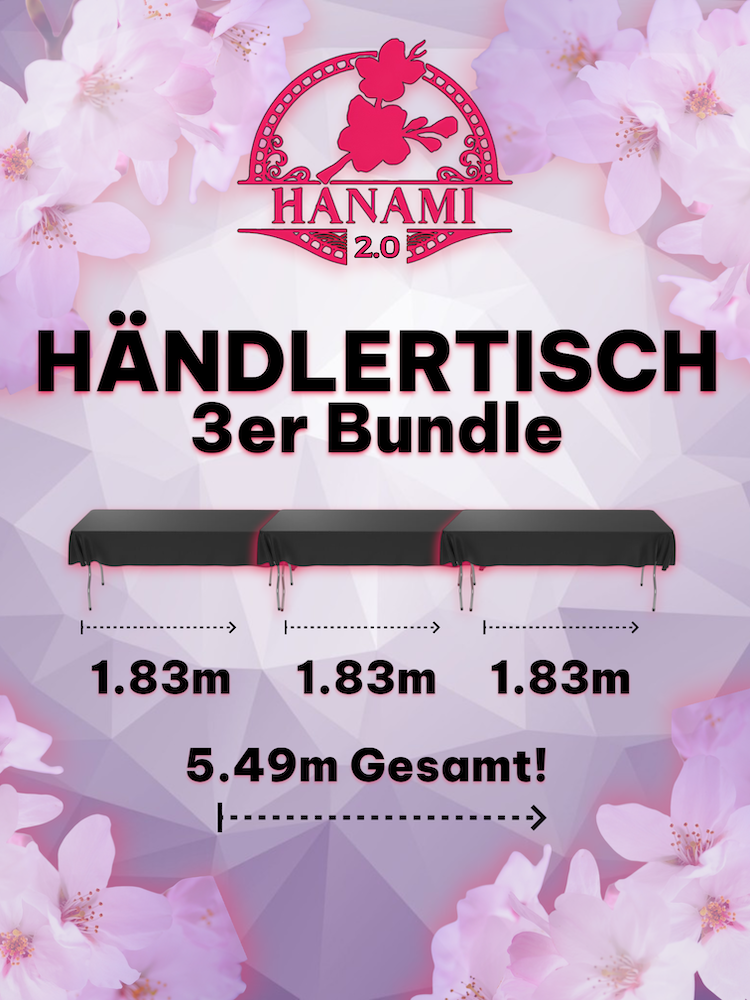 Händlertische - Block E + F - Hanami 2.0