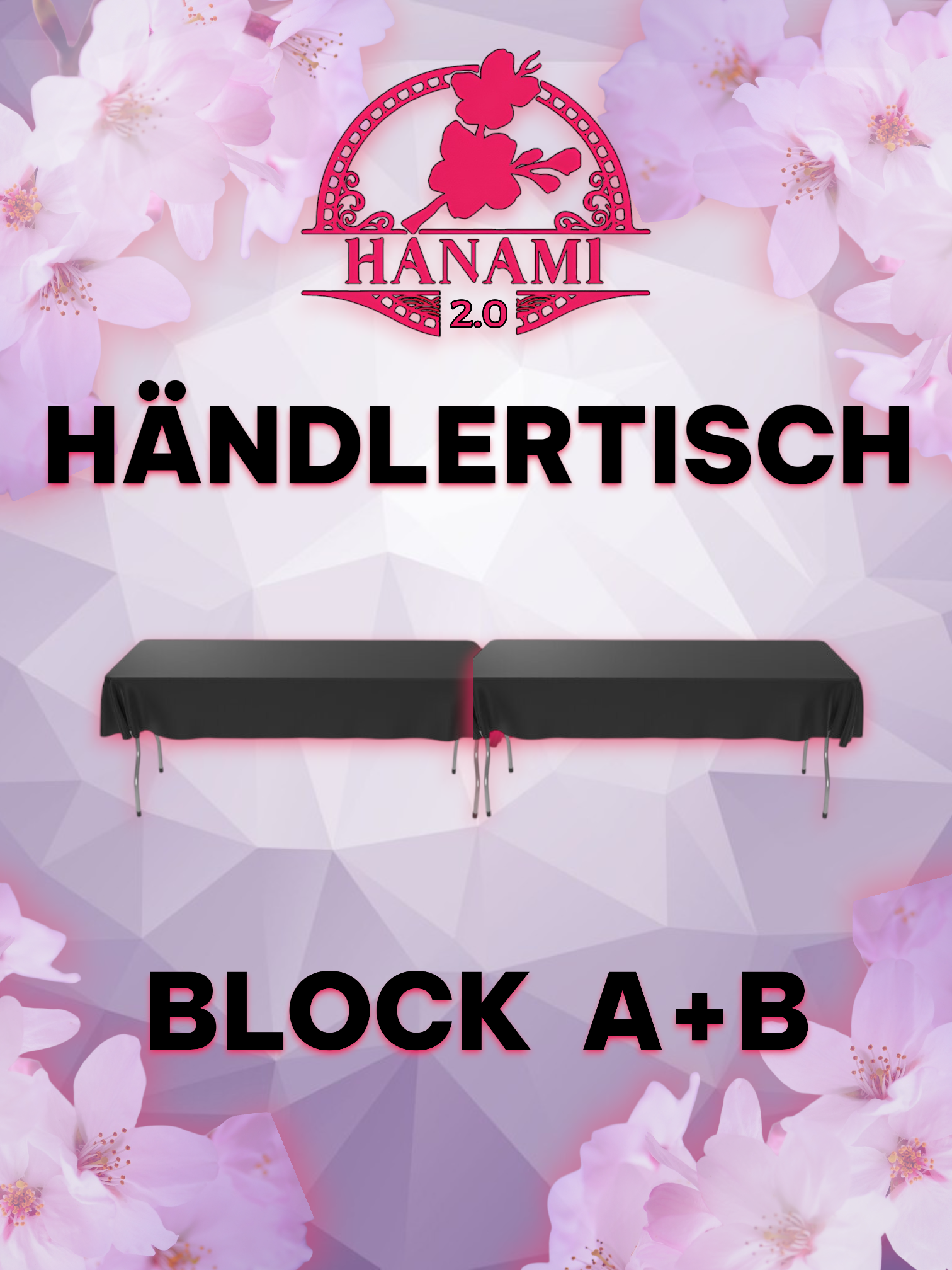 Händlertische - Block A + B - Hanami 2.0