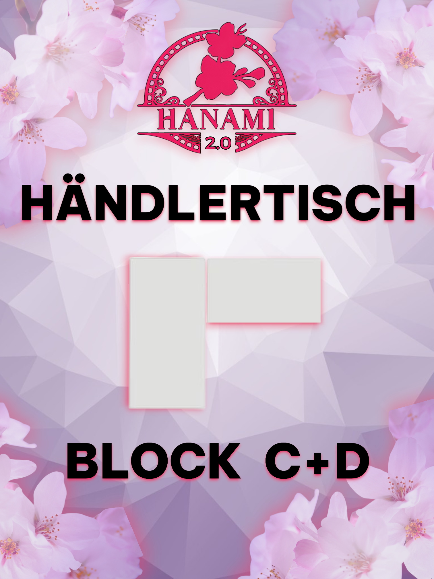 Händlertische - Block C + D - Hanami 2.0