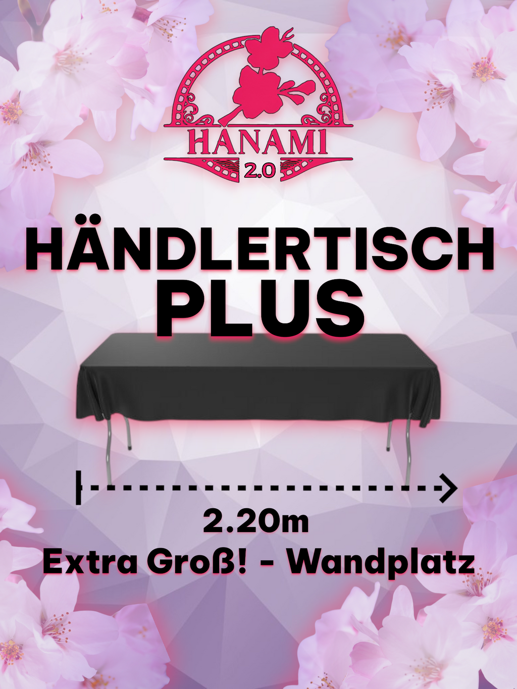 Premium Wandplatz Tisch - Hanami 2.0 - auf Anfrage